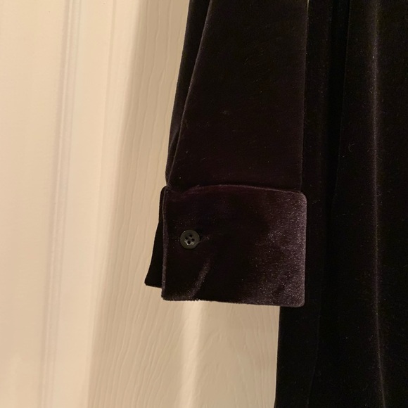 Alex Marie Black Velvet Midi Dress Size 6 - Picture 3 of 6